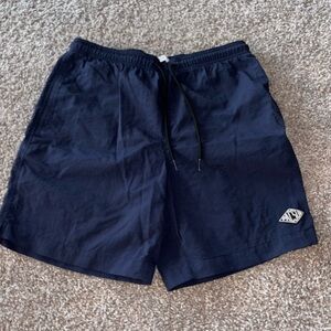 PacSun Blue Swim Trunks with Elastic Waistband and Drawstring